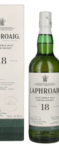 Laphroaig 18 Years Old Islay Single Malt Scotch Whisky 48% Vol. 0,7l in Giftbox