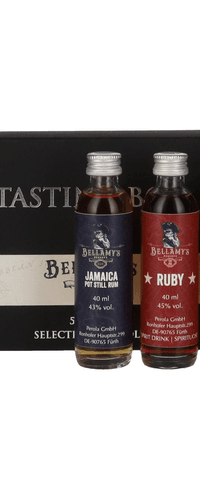 Bellamy's Reserve Rum Tasting Box Selected by Perola 2024 43,8% Vol. 5x0,04l in Giftbox