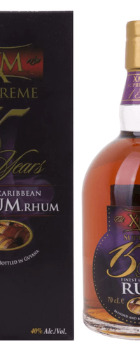 XM SUPREME 15 Years Old Finest Caribbean Rum 40% Vol. 0,7l in Giftbox