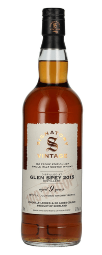 Signatory Vintage 100 Proof Edition GLEN SPEY 9 Years Old Single Malt #37 2015 57,1% Vol. 0,7l