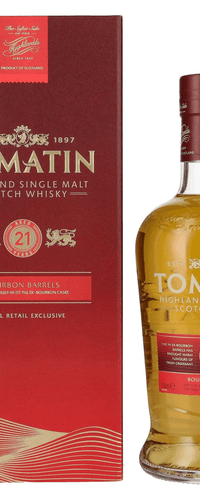 Tomatin 21 Years Old BOURBON CASKS Travel Retail Exclusive 46% Vol. 0,7l in Giftbox