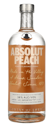 Absolut Peach Flavored Vodka 38% Vol. 1l