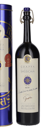 Grappa di Bolgheri Sassicaia Poli 2018 40% Vol. 0,5l in Tinbox