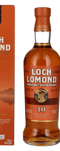 Loch Lomond 10 Years Old Single Malt Apple Vanilla and Oak Whisky 40% Vol. 0,7l in Giftbox