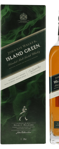 Johnnie Walker ISLAND GREEN Blended Malt Scotch Whisky Select Release 43% Vol. 1l in Giftbox