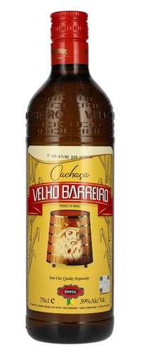 Velho Barreiro Cachaca 39% Vol. 0,7l