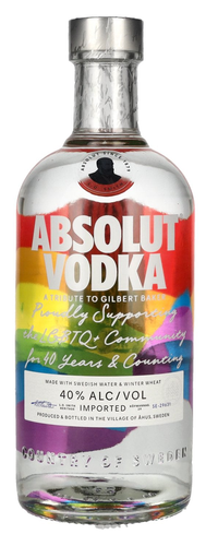 Absolut Vodka PRIDE Rainbow Colors Limited Edition 40% Vol. 0,7l