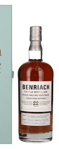 Benriach 22 Years Old Triple Distilled Three Cask Matured 46,8% Vol. 0,7l in Giftbox