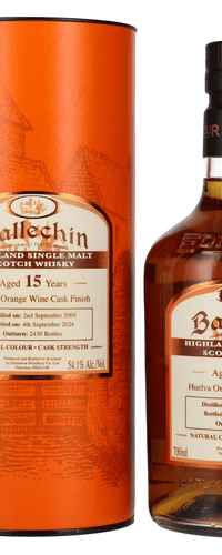 Edradour Ballechin 15 Years Old Huelva Orange Wine Cask Single Malt Cask Strength 2009 54,1% Vol. 0,7l in Giftbox