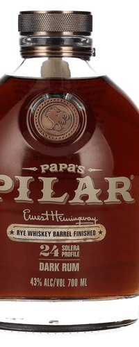 Papa's Pilar 24 Solera Profile Dark Rum RYE WHISKEY BARREL Limited Release 43% Vol. 0,7l