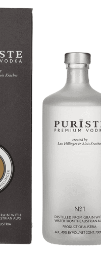 PURISTE Premium Vodka No. 1 by Hillinger & Kracher 40% Vol. 0,7l in Giftbox