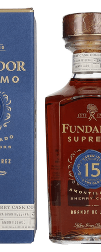 Fundador Supremo 15 Years Old Sherry Casks Brandy de Jerez 40% Vol. 0,7l in Giftbox