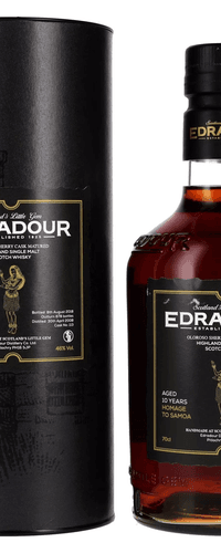 Edradour 10 Years Old HOMAGE TO SAMOA Highland Single Malt Scotch Whisky 46% Vol. 0,7l in Giftbox