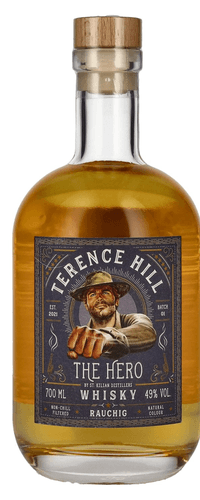 Terence Hill THE HERO Whisky Rauchig 49% Vol. 0,7l