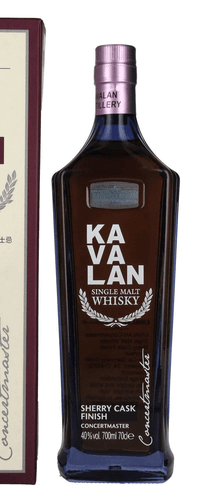 Kavalan CONCERTMASTER Sherry Cask Finish 40% Vol. 0,7l in Giftbox