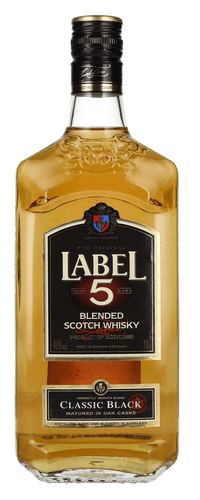 Label 5 Classic Black Blended Scotch Whisky 40% Vol. 0,7l