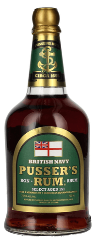 Pusser's Rum British Navy SELECT AGED 151 75,5% Vol. 0,7l