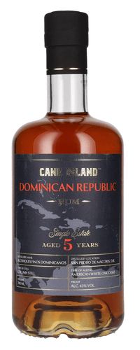 Cane Island DOMINICAN REPUBLIC 5 Years Old Single Estate Rum 43% Vol. 0,7l