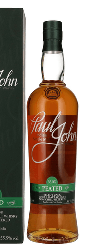 Paul John PEATED SELECT CASK Indian Single Malt Whisky 55,5% Vol. 0,7l in Giftbox