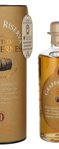 Sibona GRAPPA RISERVA Botti da SAUTERNES 44% Vol. 0,5l in Giftbox