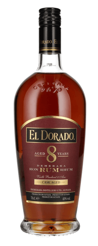 El Dorado 8 Years Old Cask Aged Demerara Rum 40% Vol. 0,7l