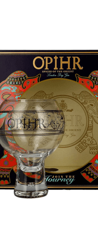 Opihr ORIENTAL SPICED London Dry Gin 42,5% Vol. 0,7l in Giftbox with Globe-glass