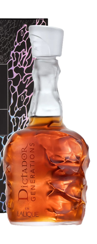 Dictador Generations en LALIQUE 1976 43% Vol. 0,7l in Giftbox with Sample 0,03l