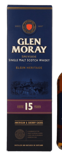 Glen Moray 15 Years Old Elgin Heritage 40% Vol. 0,7l in Giftbox