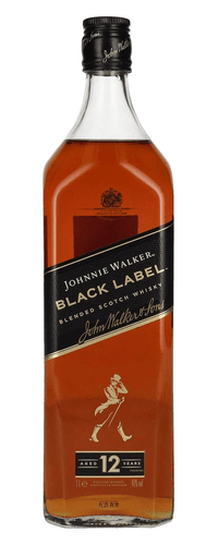 Johnnie Walker BLACK LABEL 12 Years Old Blended Scotch Whisky 40% Vol. 1l