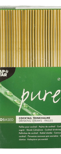 Organic straws made of straw 15 cm 250 pieces