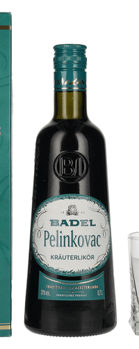 Badel Pelinkovac GORKI 31% Vol. 0,7l in Giftbox with glass