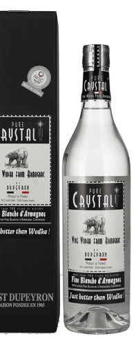 Ryst Dupeyron Pure CRISTALY Wine Wodka from Armagnac 40% Vol. 0,7l in Giftbox