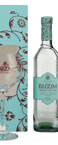 Bloom London Dry Gin 40% Vol. 0,7l in Giftbox with glass