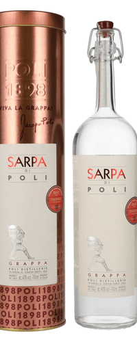 Poli Grappa Sarpa di Poli 40% Vol. 0,7l in Tinbox