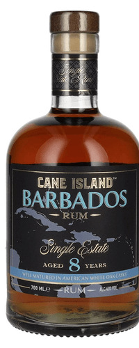 Cane Island BARBADOS 8 Years Old Single Estate Rum 43% Vol. 0,7l
