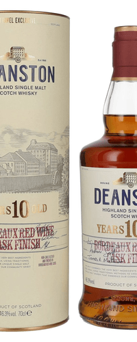 Deanston 10 Years Old Highland Single Malt Bordeaux Red Wine Cask Finish 46,3% Vol. 0,7l in Giftbox
