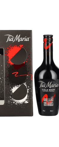 Tia Maria Cold Brew Coffee Liqueur 20% Vol. 0,7l in Giftbox with 2 glasses