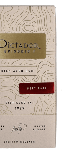 Dictador EPISODIO I 22 Years Old PORT CASK Rum 1999 43% Vol. 0,7l in Giftbox