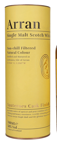 Arran Single Malt SAUTERNES CASK FINISH 50% Vol. 0,7l in Giftbox