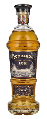 Bombarda DRAKE Dark Caribbean Rum 40% Vol. 0,7l