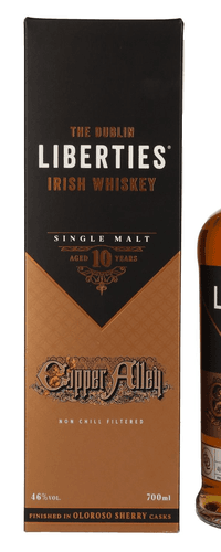 The Dublin LIBERTIES Copper Alley 10 Years Old Oloroso Sherry Cask Finish 46% Vol. 0,7l in Giftbox
