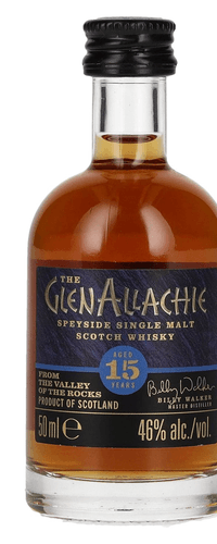 The GlenAllachie 15 Years Old Speyside Single Malt 46% Vol. 0,05l