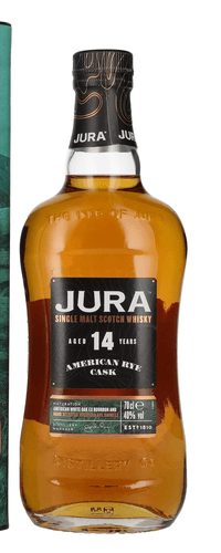 Jura 14 Years Old American Rye Cask Single Malt Scotch Whisky 40% Vol. 0,7l in Giftbox