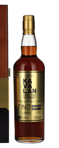 Kavalan SOLIST Fino Sherry Cask 57,8% Vol. 0,7l in wooden box