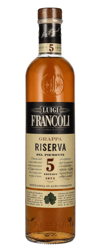 Luigi Francoli Grappa del Piemonte Riserva 5 Anni 41,5% Vol. 0,7l