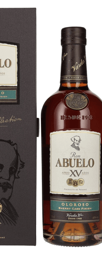 Ron Abuelo Anejo XV Anos OLOROSO Sherry Cask Finish 40% Vol. 0,7l in Giftbox
