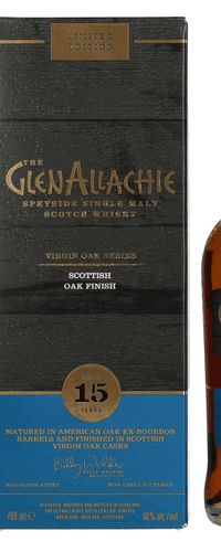 The GlenAllachie 15 Years Old SCOTTISH VIRGIN OAK 48% Vol. 0,7l in Giftbox