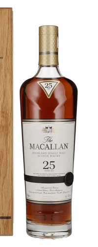 The Macallan 25 Years Old SHERRY OAK 2022 43% Vol. 0,7l in wooden box