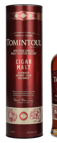 Tomintoul CIGAR MALT Speyside Single Malt 43% Vol. 0,7l in Giftbox