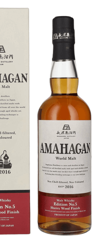 Amahagan World Malt Whisky Edition No.5 SHERRY WOOD Finish 47% Vol. 0,7l in Giftbox